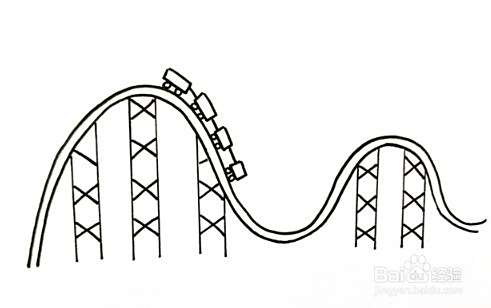 怎么画qq红包过山车简笔画