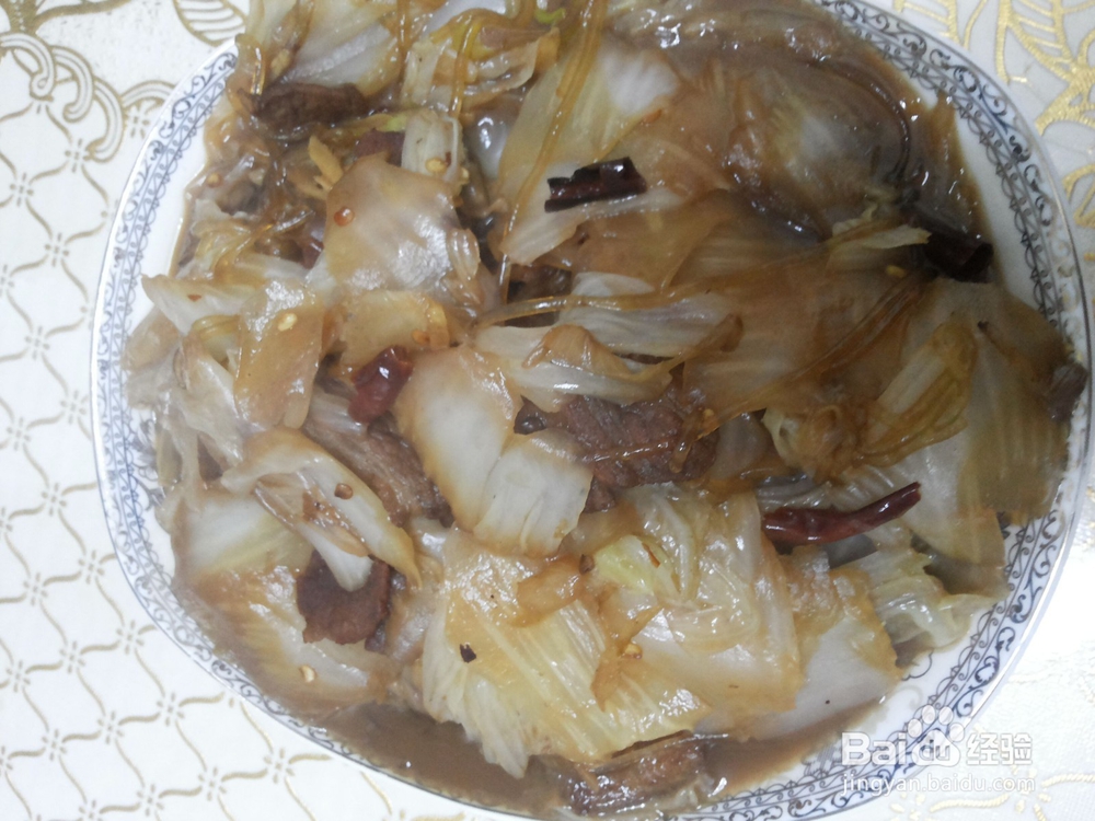 白菜炖粉条的家常做法