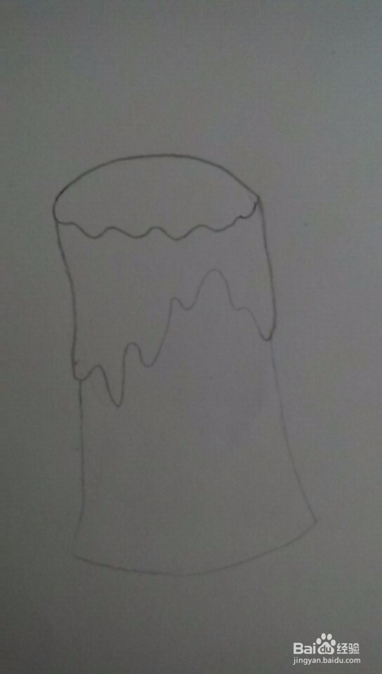 多妈简笔画一只燃烧的蜡烛