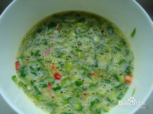 青红辣椒鸡蛋花