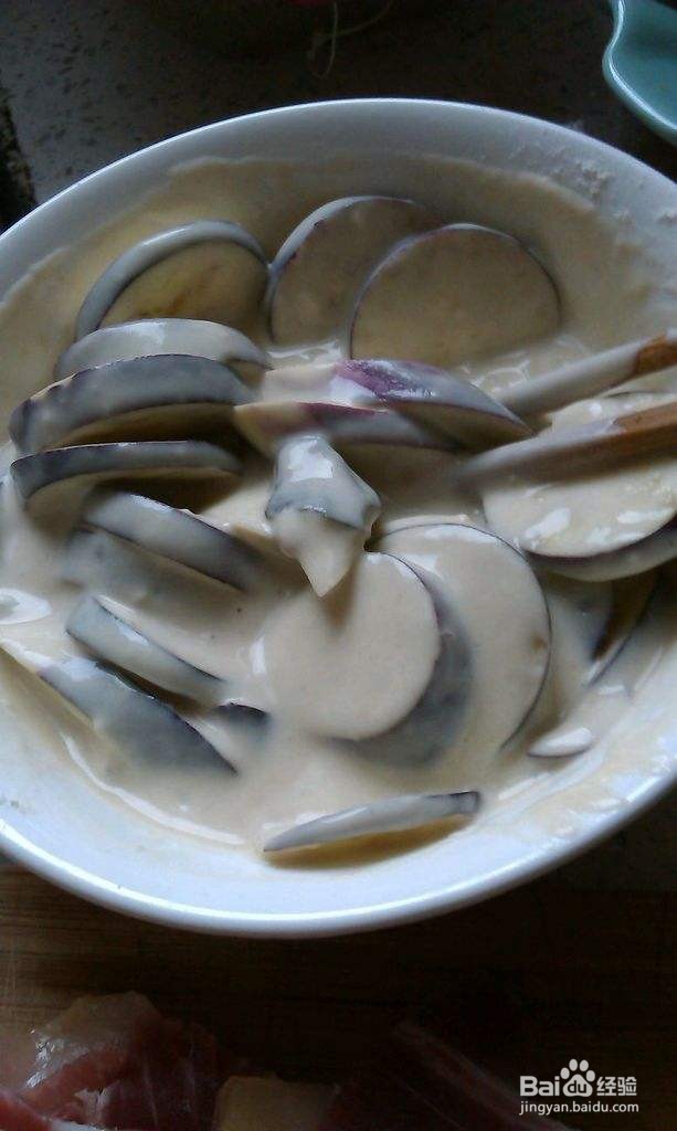 茄子炸面粉怎么做