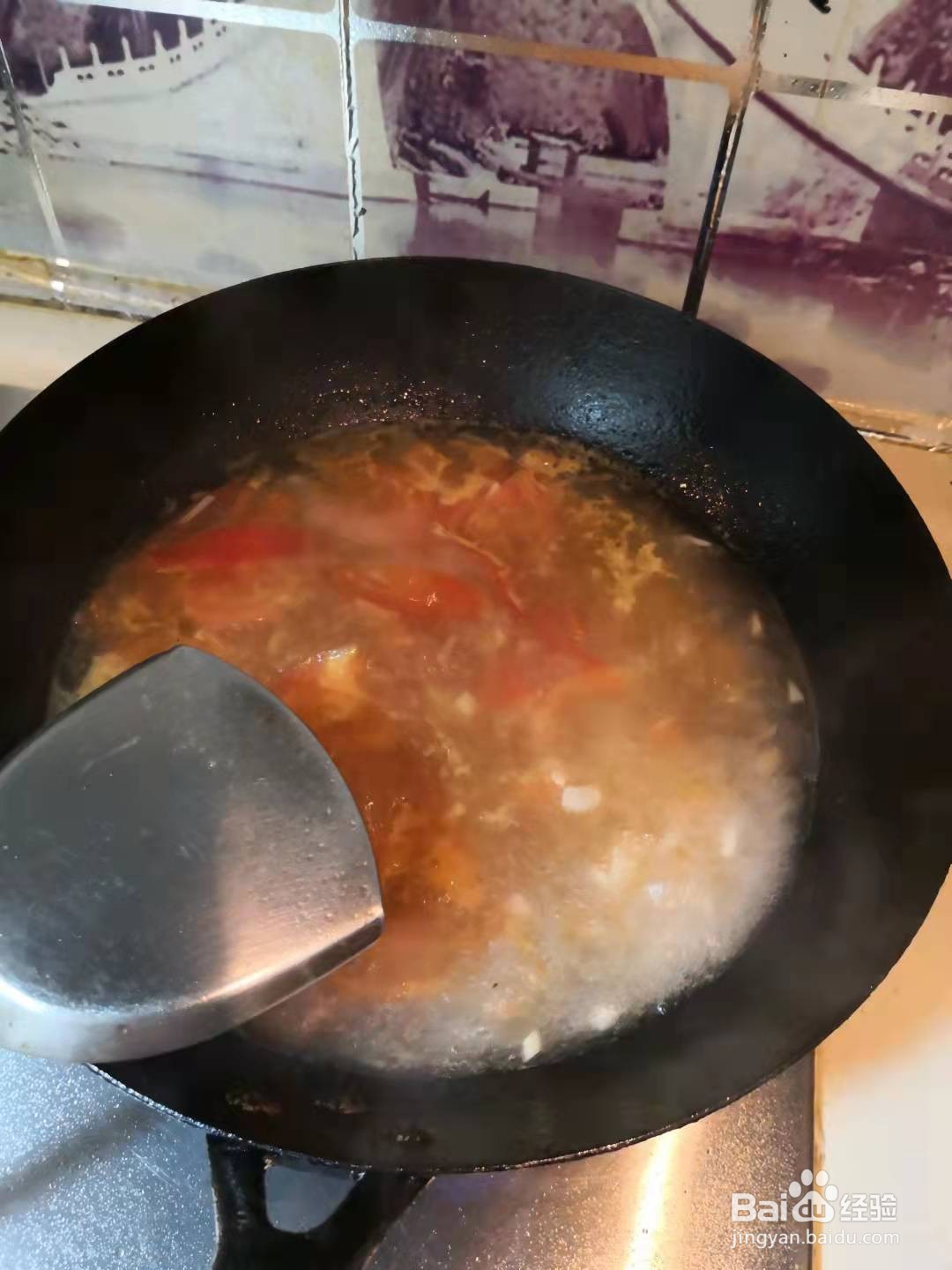 快手家常菜之番茄鸡蛋豆腐汤