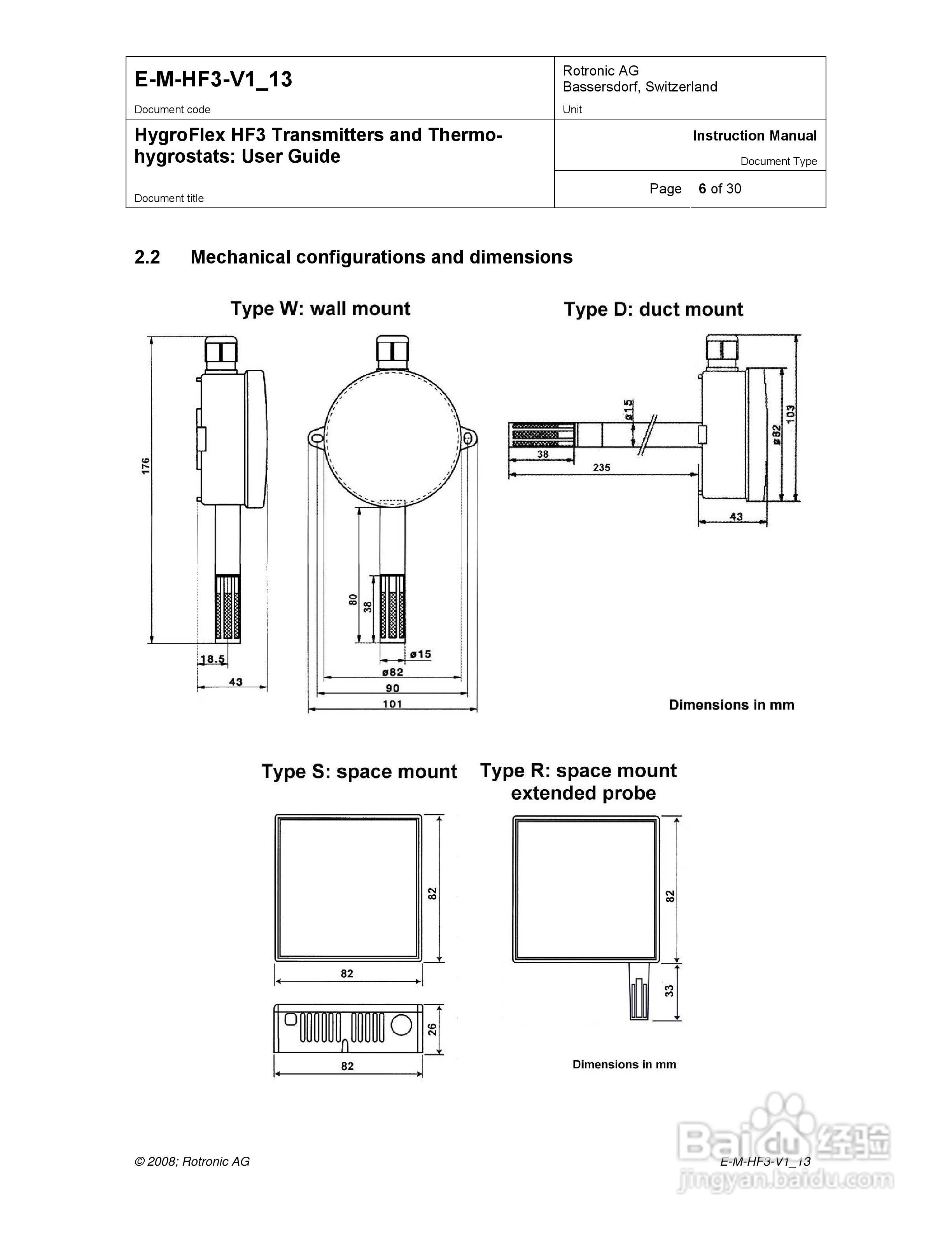 HF3暖通温湿度变送器用户手册:[1]