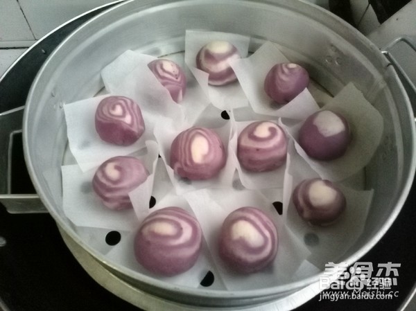螺旋紫薯包的做法