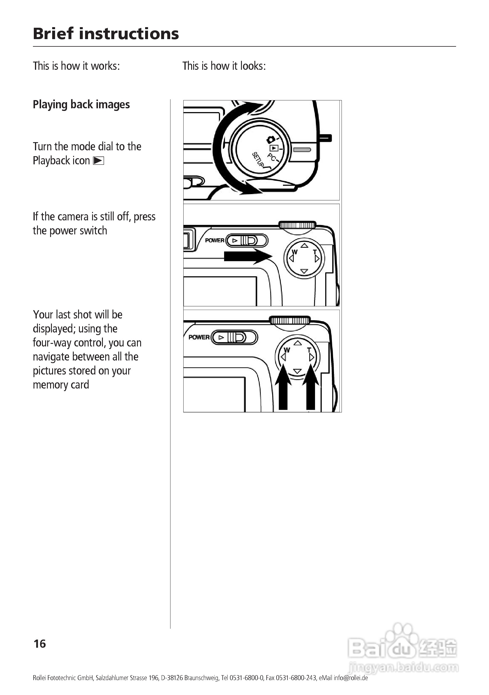 Rollei d41 com型数码相机说明书:[2]