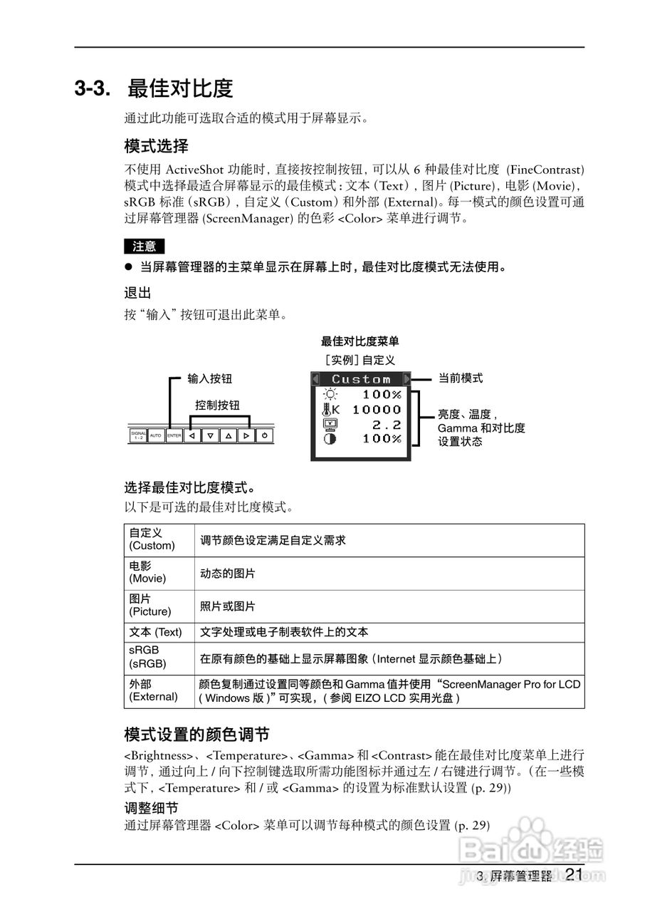 EIZO Flexscan L997彩色液晶显示器用户手册:[3]