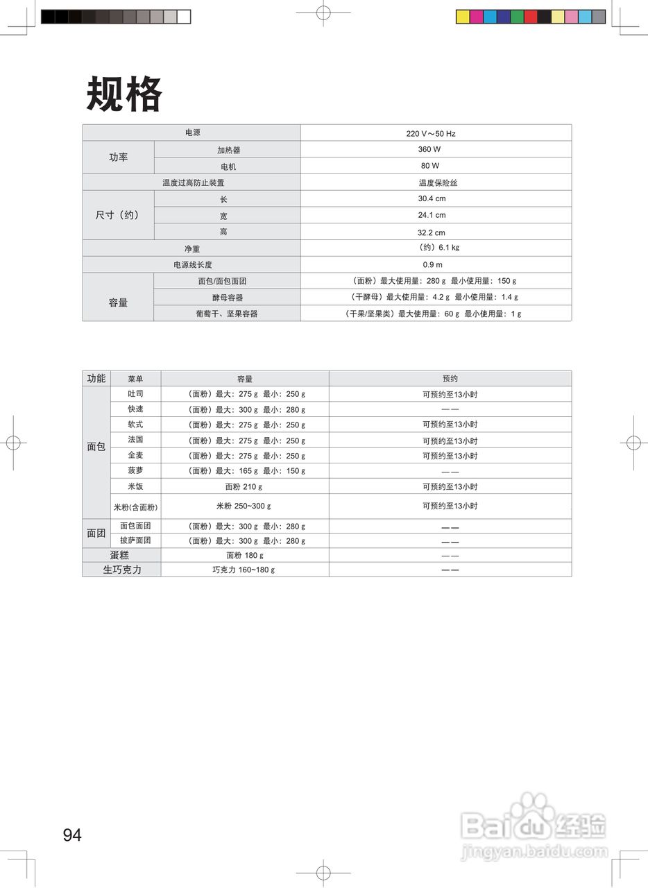 松下SD-P104自动面包机说明书:[10]