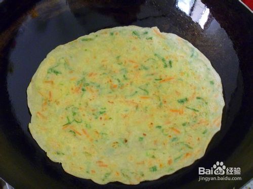 【中式面点】营养早餐--胡萝卜菜心煎饼