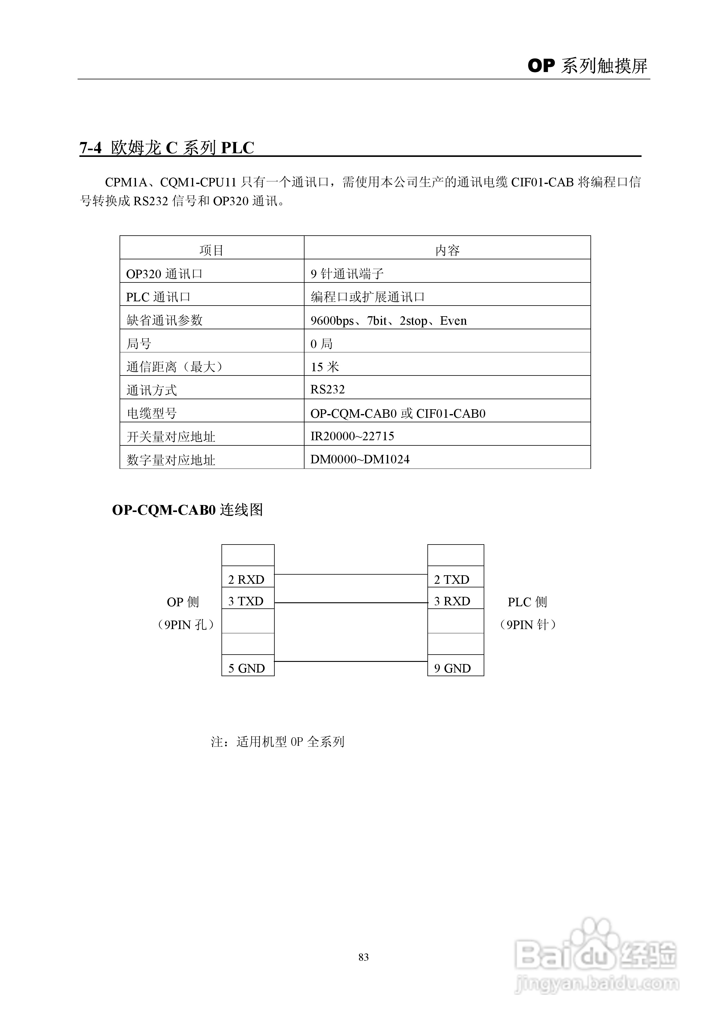 信捷电子OP系列文本显示器使用手册:[9]