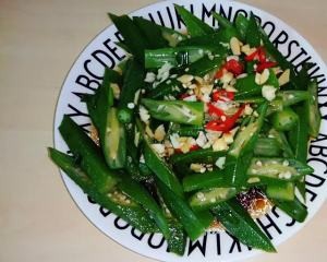 食补佳品快手凉拌秋葵的做法