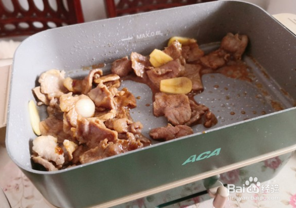 花菜炒肉片的做法
