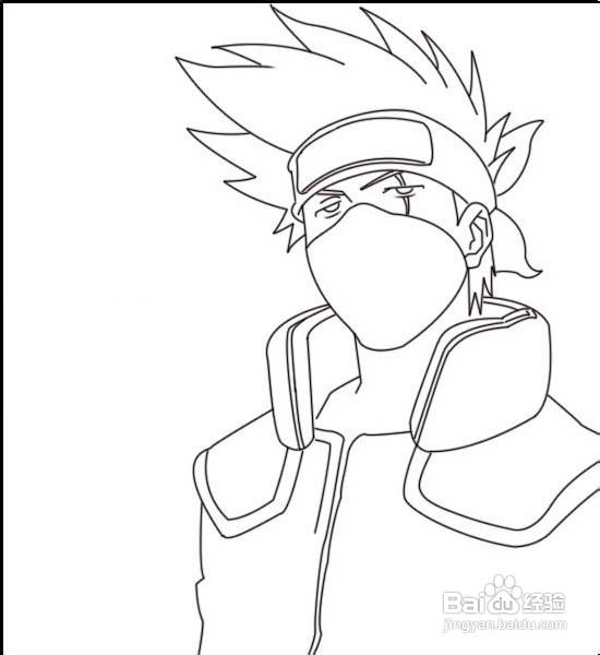 用Photoshop绘制火影忍者卡卡西教程