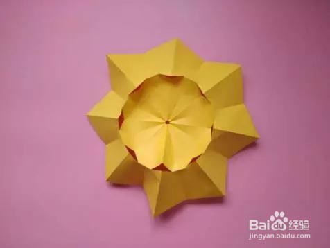 可以收缩的迷你雨伞的折纸