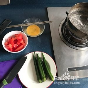 食补佳品快手秋葵蛋汤的做法