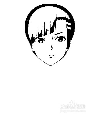 简笔画动漫人物上原隼的画法