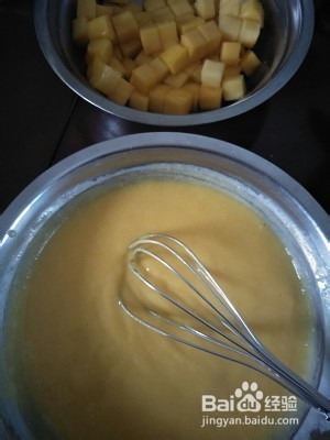 小清新芒果乳酪慕斯