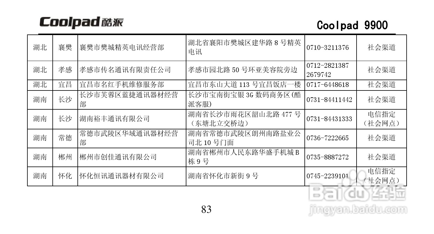 酷派Coolpad 9900手机使用说明书:[10]