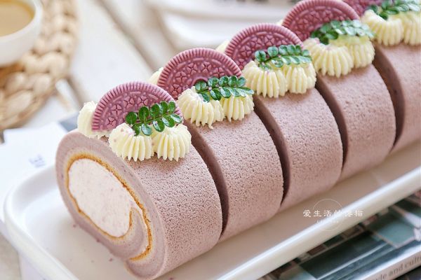 奥利奥葡萄蛋糕卷