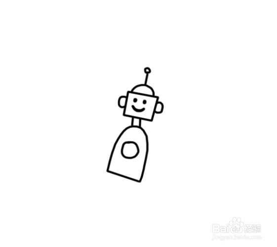 怎么画机器人简笔画