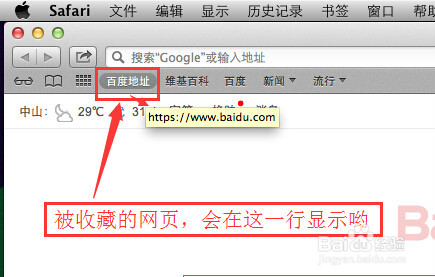 苹果电脑怎么收藏网页