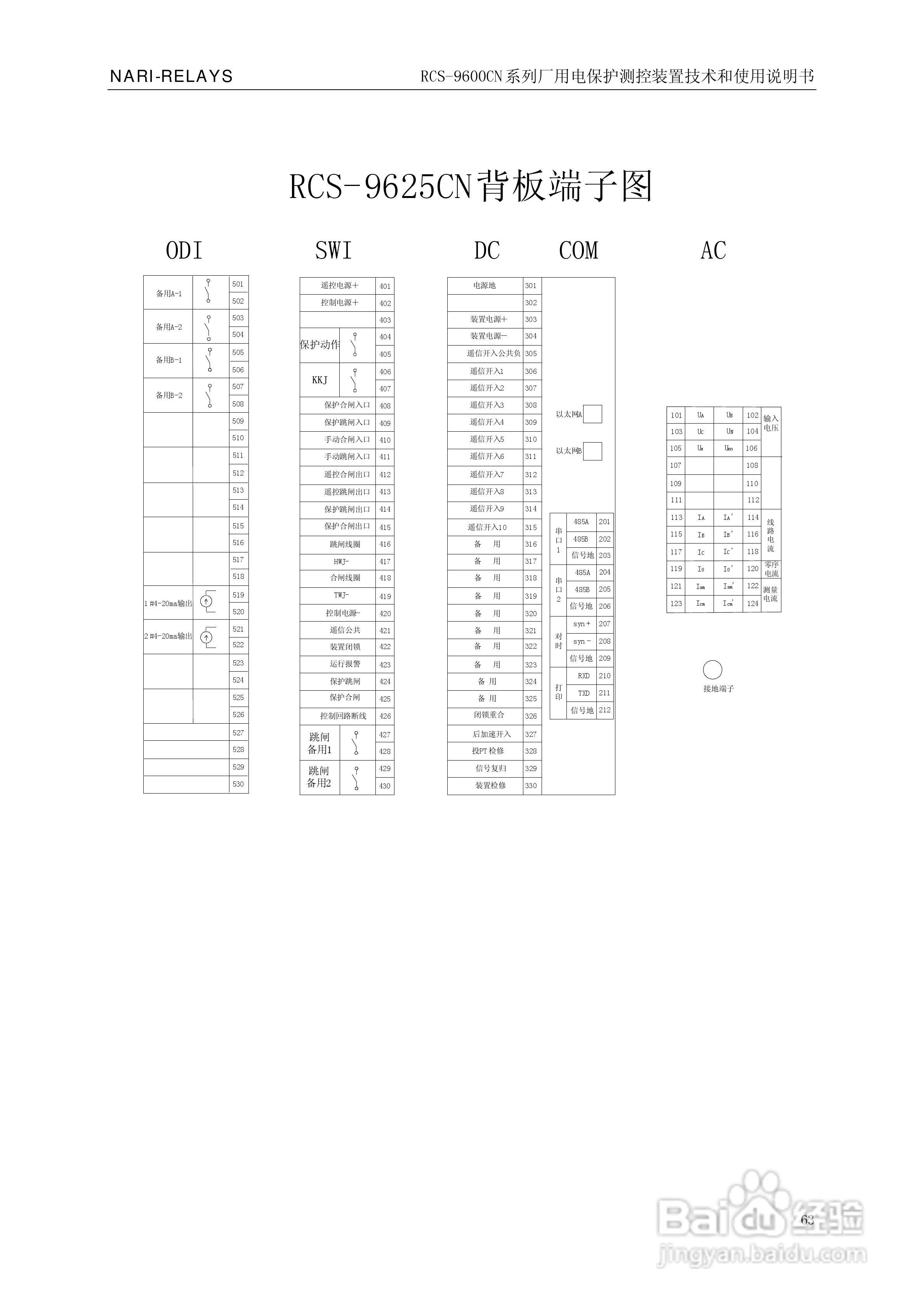南瑞继保RCS-9629CN备用电源自投与测控装置使用说明书:[7]