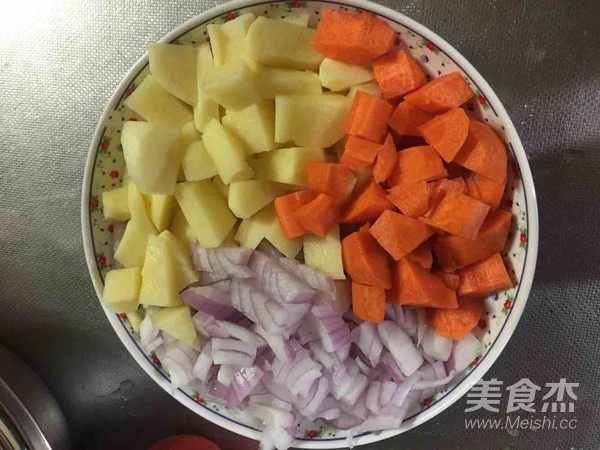 土豆鸡肉咖喱饭