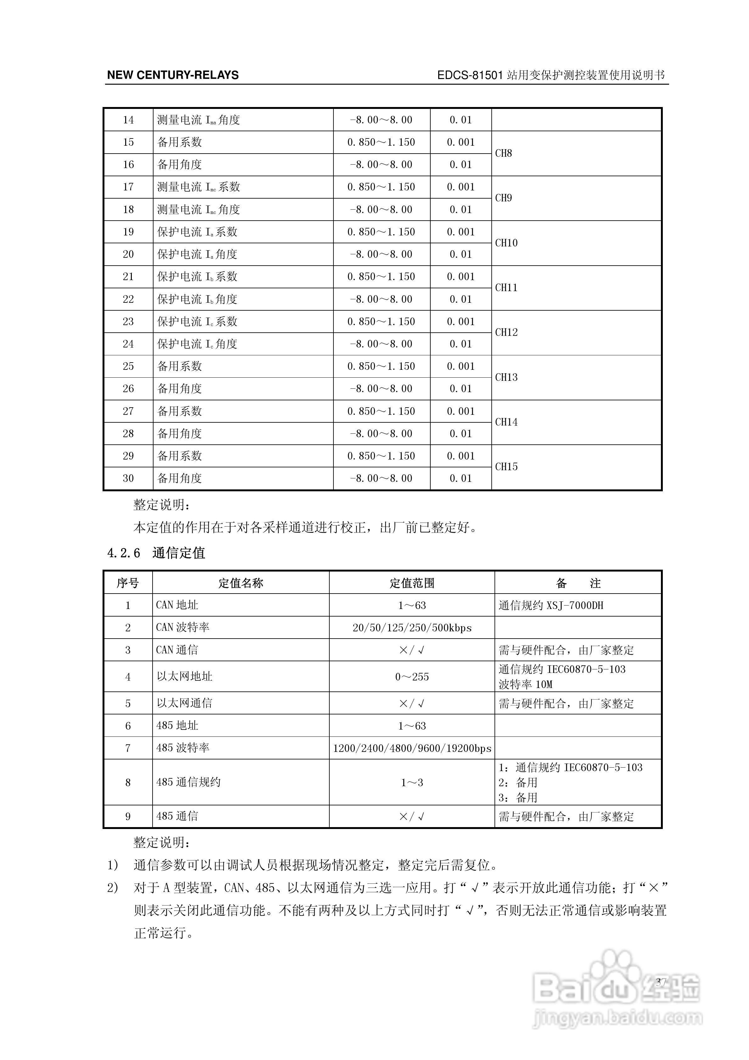 新世纪EDCS-81503站用变保护测控装置说明书:[5]