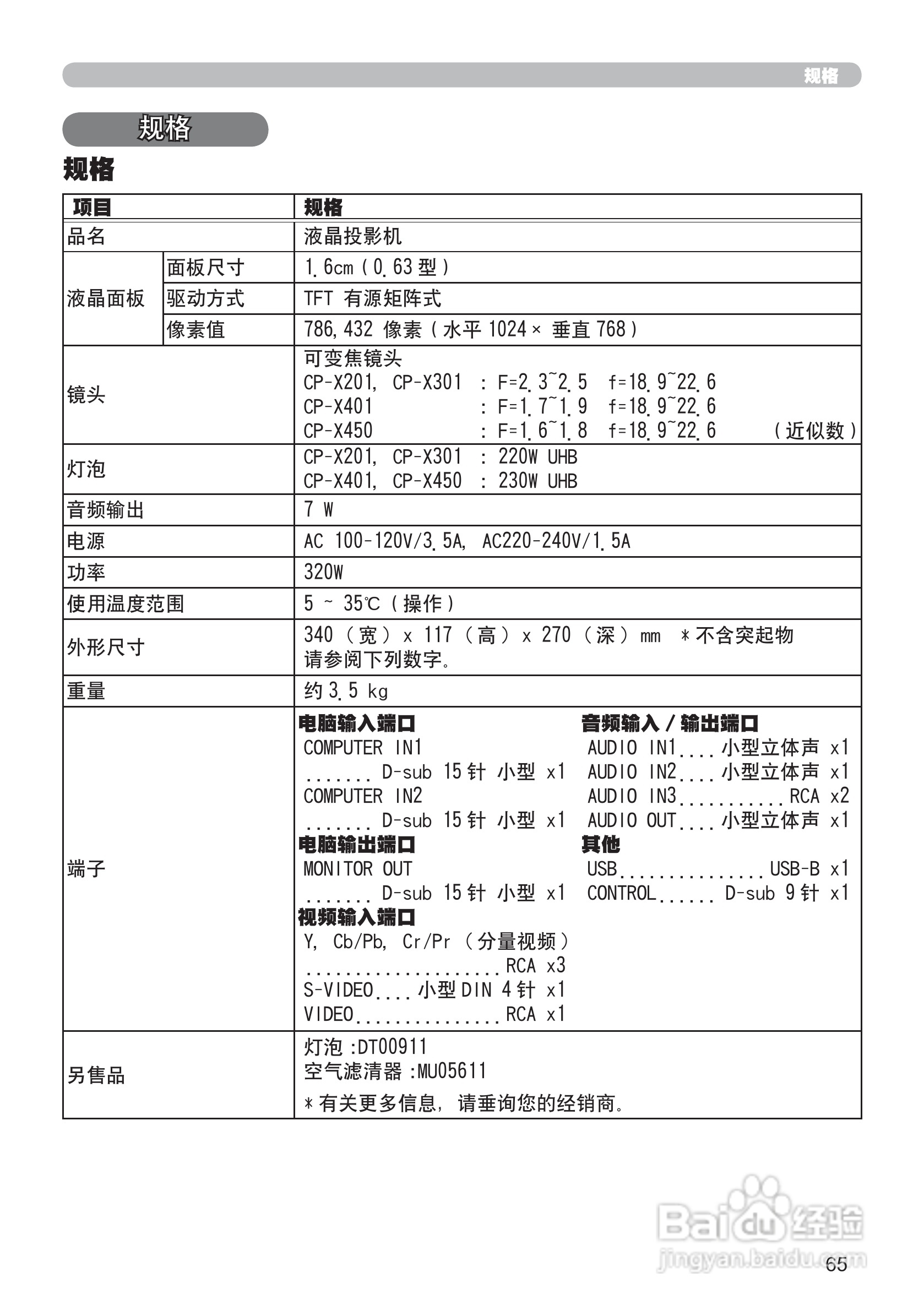 日立CP-X201投影机使用说明书:[9]