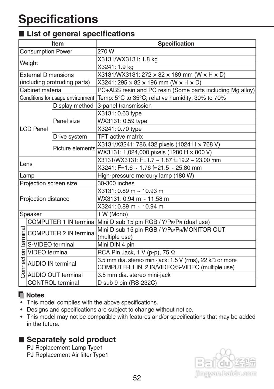 理光PJ X3241投影机使用说明书:[6]