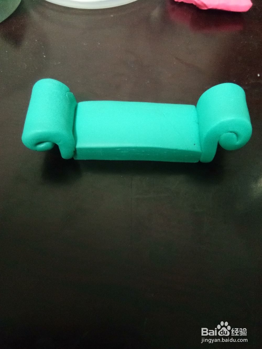 软陶制作迷你皮沙发