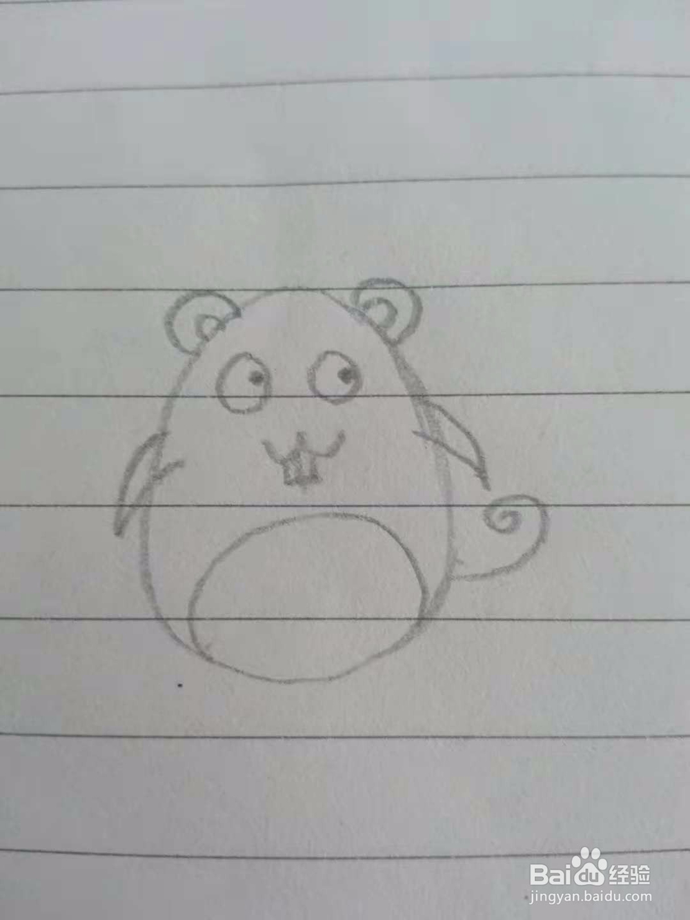 小老鼠儿童卡通动物简笔画手绘教程