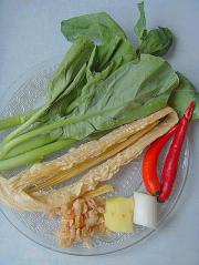 教你做腐竹海米烧芥蓝