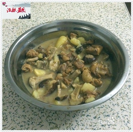 家常菜：[15]土豆蘑菇炖鸡腿肉