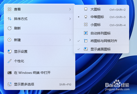 Win11桌面图标怎样随意摆放