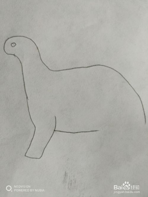 简单的小恐龙怎么画