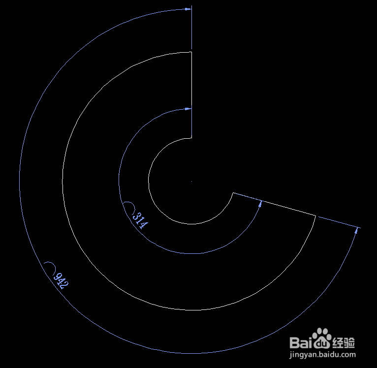 如何给圆锥体表面积放样(展开图)