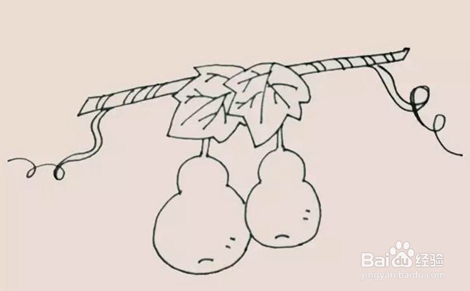 儿童画如何画葫芦的简笔画