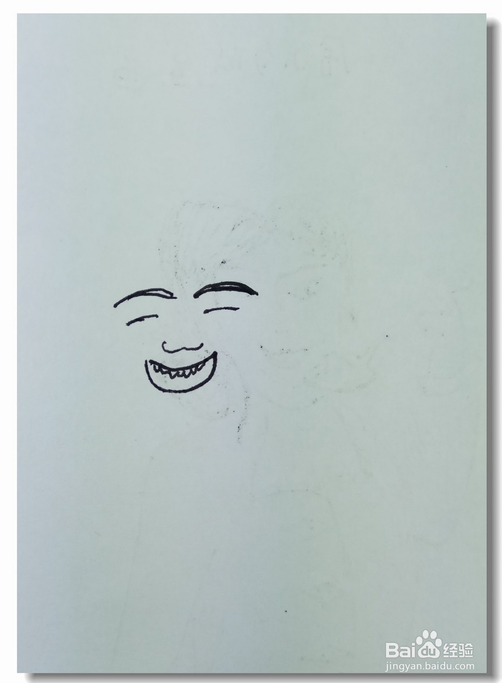 怎样画钢笔画“哈哈笑”