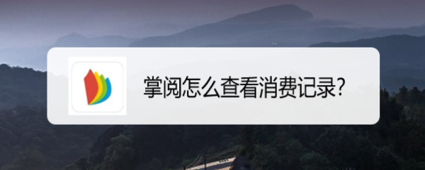 掌阅怎么查看消费记录