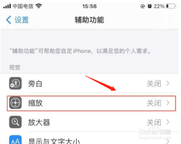 苹果手机如何设置窗口缩放