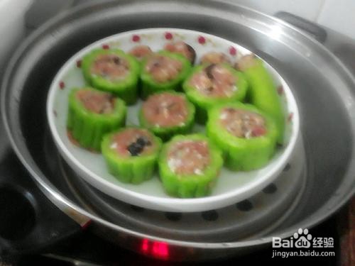 美味苦瓜蒸肉