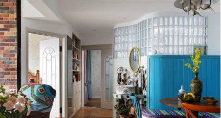 我家装修用了玻璃砖，采光好又环保，朋友看到都夸我聪明