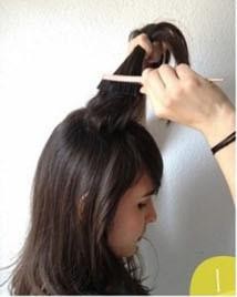 直发如何扎花苞头