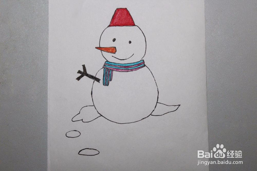 <b>儿童画雪人的画法</b>