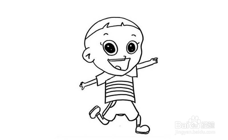 画大头儿子的儿童卡通简笔画教程