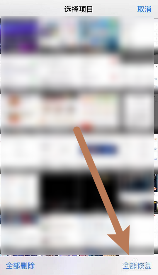 苹果手机回收站删除的照片找回