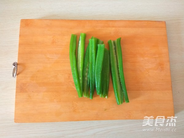白灼秋葵鸡蛋