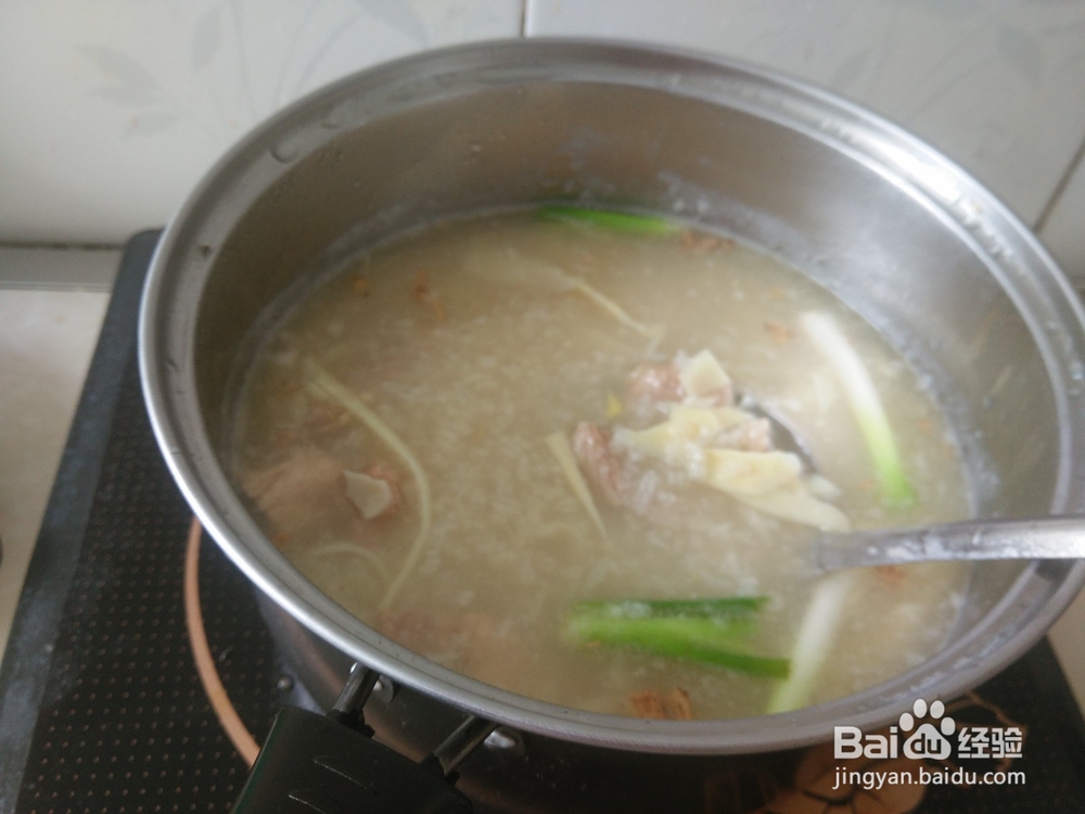 鲜笋瘦肉滚粥的做法