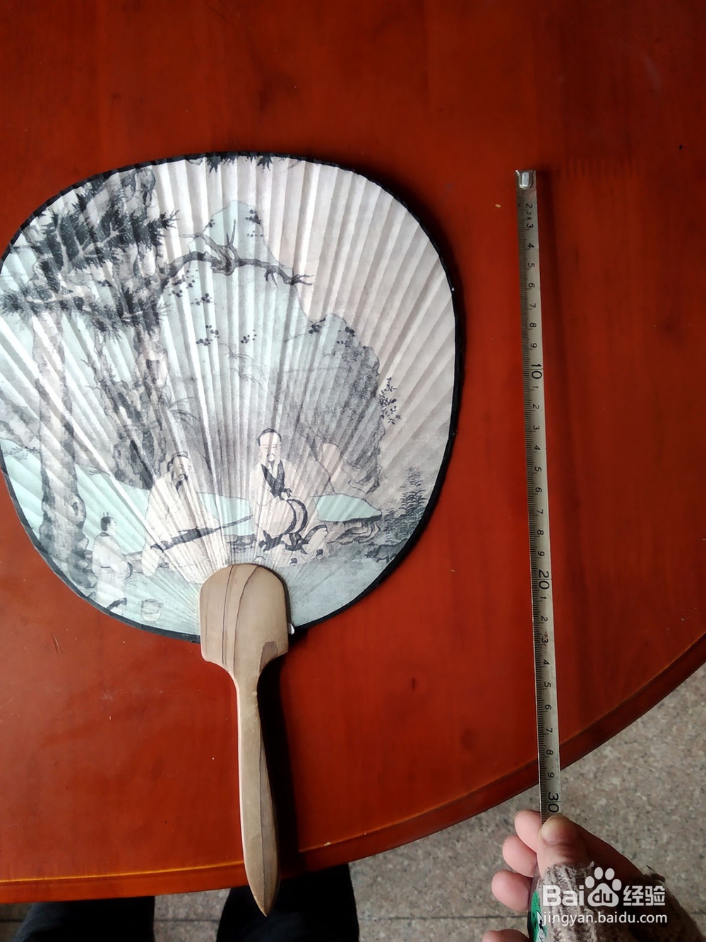 国画作品扇面尺寸怎么标