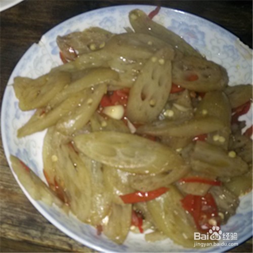 家常菜藕带炒辣椒
